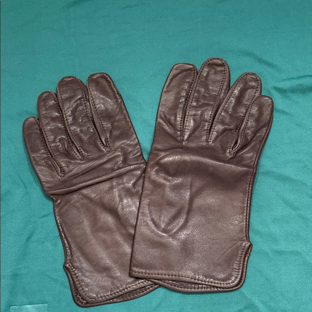 Vintage Men’s Brown Leather Gloves -L